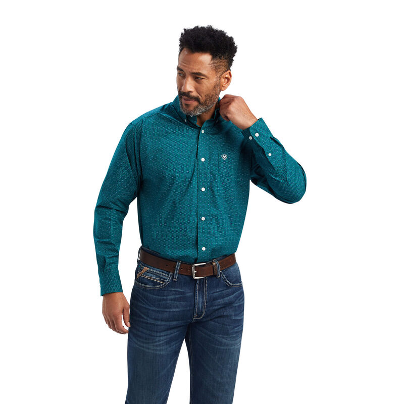 Ariat Hemden Herren - Benson Classic Fit Blau ( LCJPF-3791 )